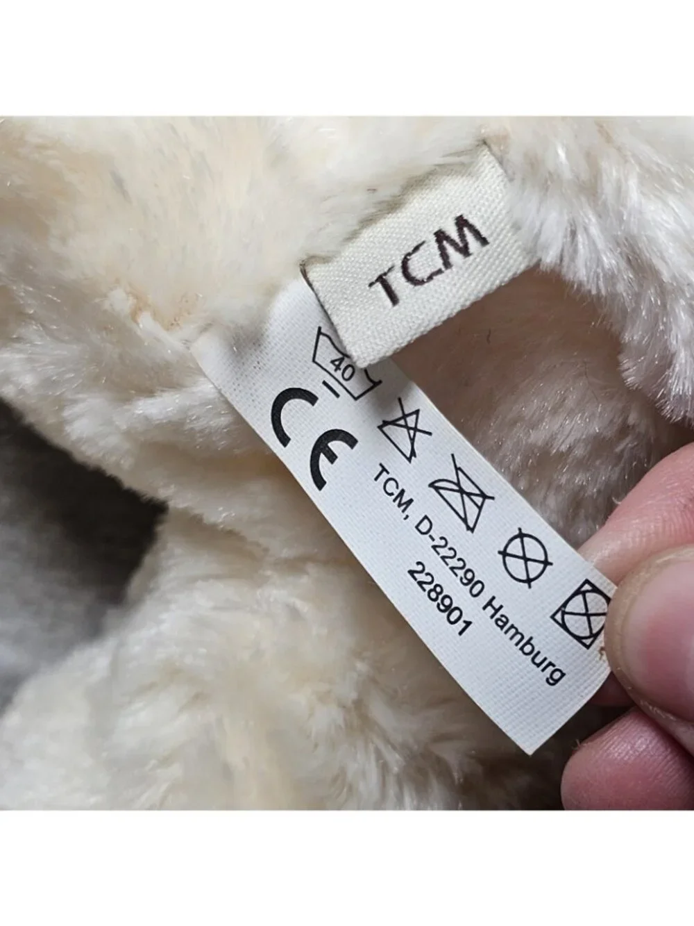 TCM‎ Winnie Wolle Cuddly Lamb NWT White Soft Stuffed Animal Plush German